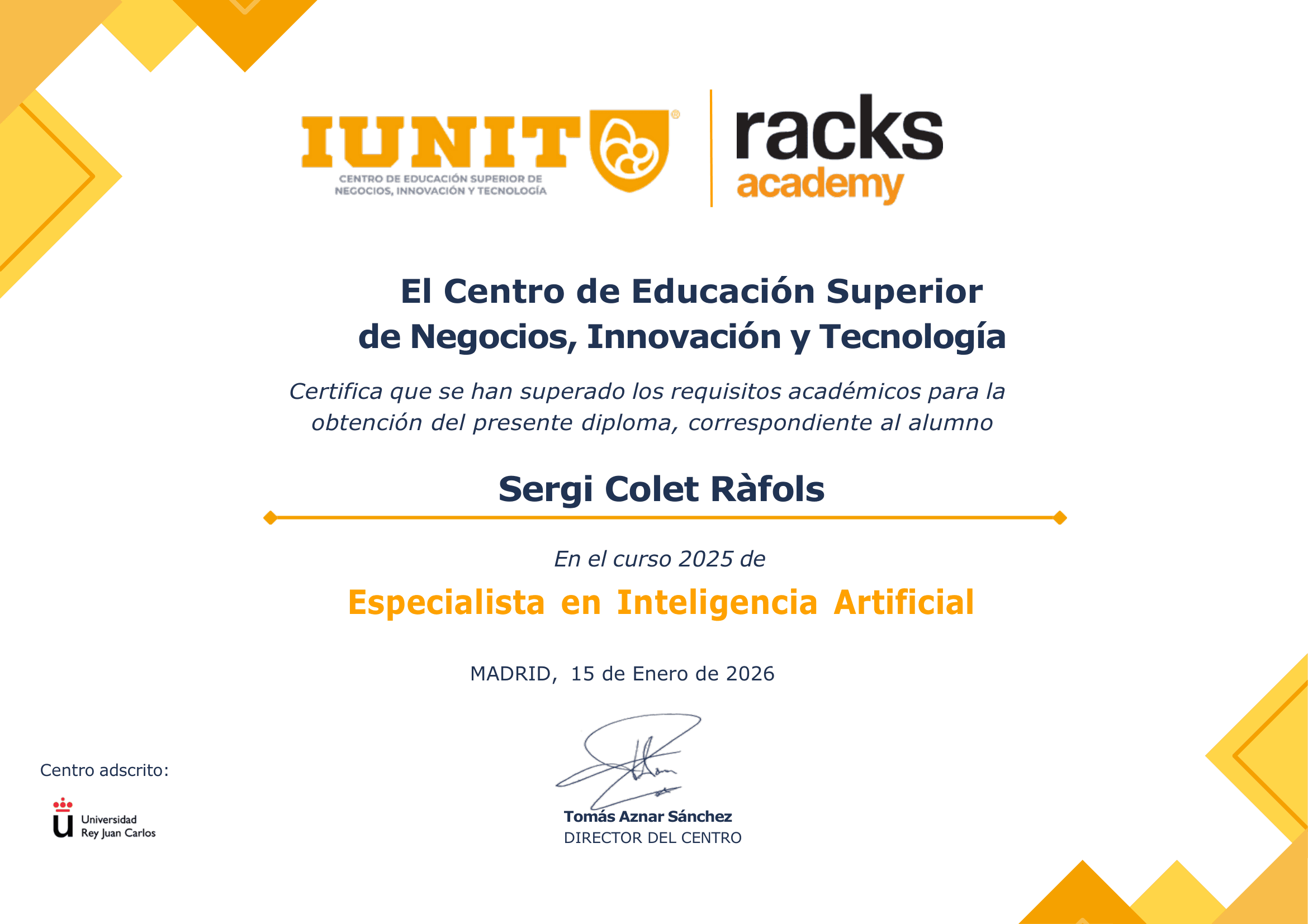 Diploma Especialista en IA